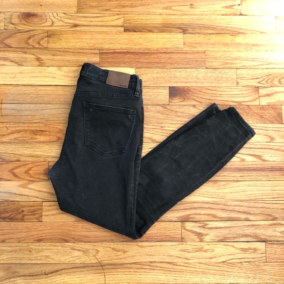 Madewell Denim - Madewell High Riser Black Skinny Jeans Size 29